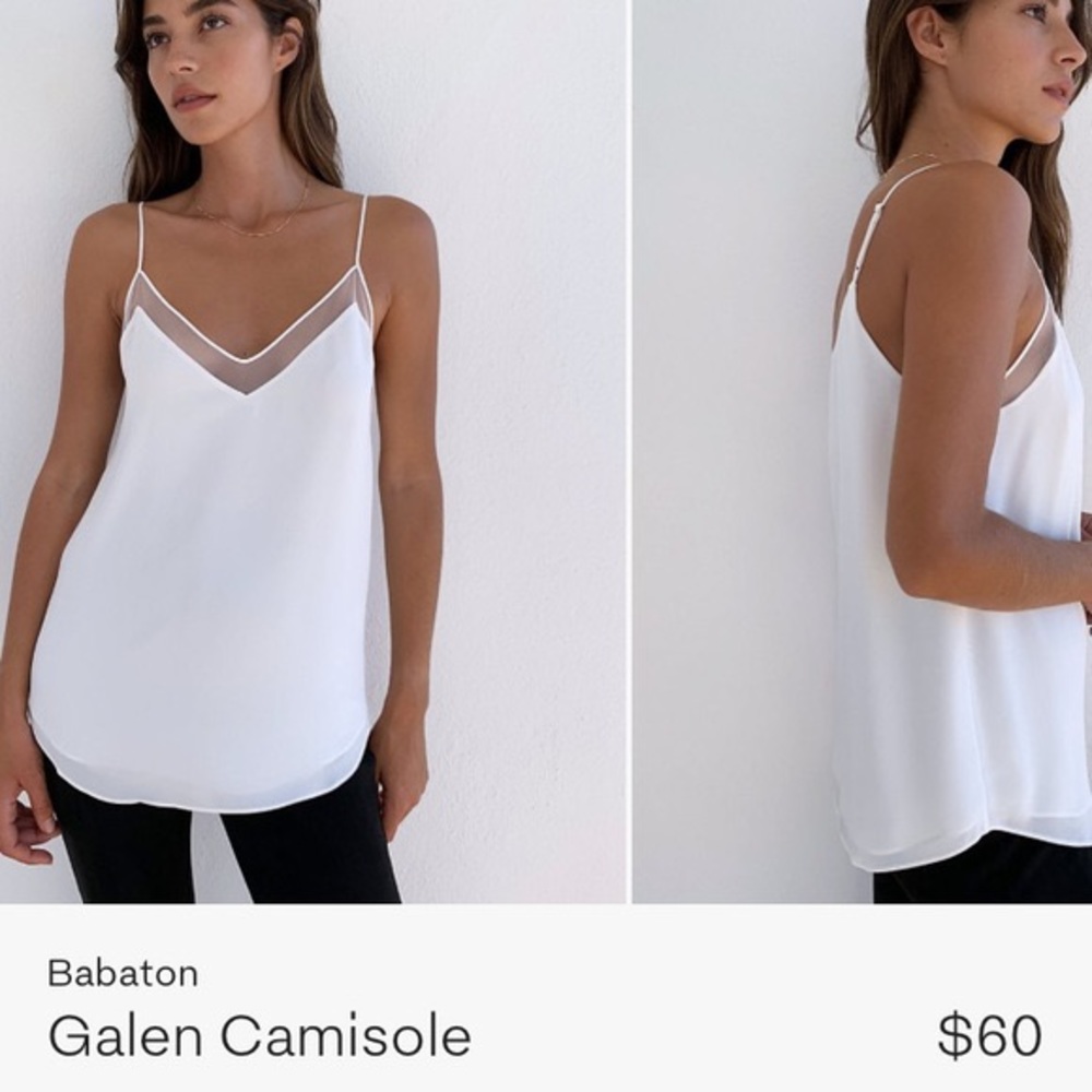 Aritzia Babaton Galen Camisole Tank Top Lemongrass Size XXS